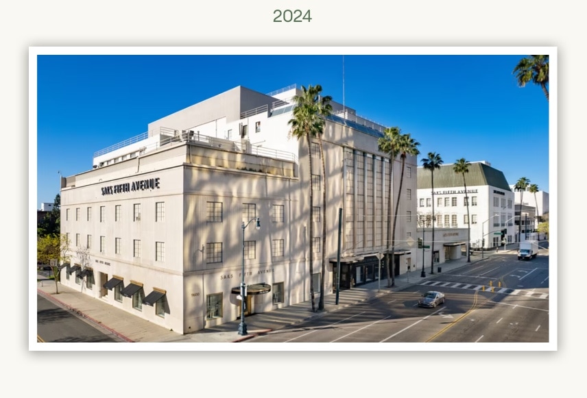 2024. Saks Fifth Avenue on Wilshire Boulevard